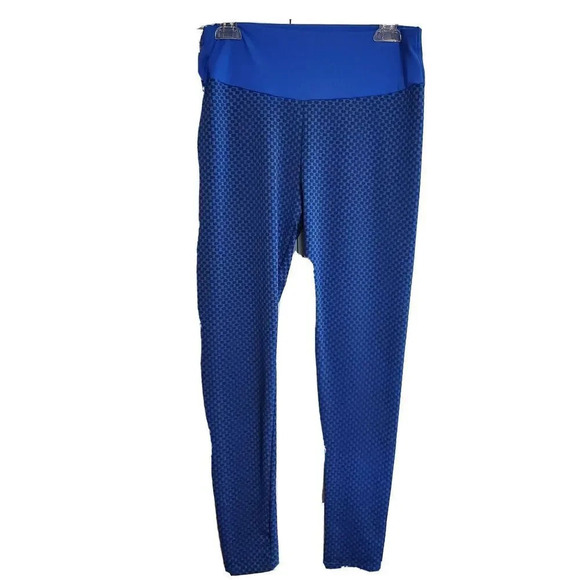 Unbranded Leggings Womens Small Blue Black Fitness Exercise New - Picture 1 of 4